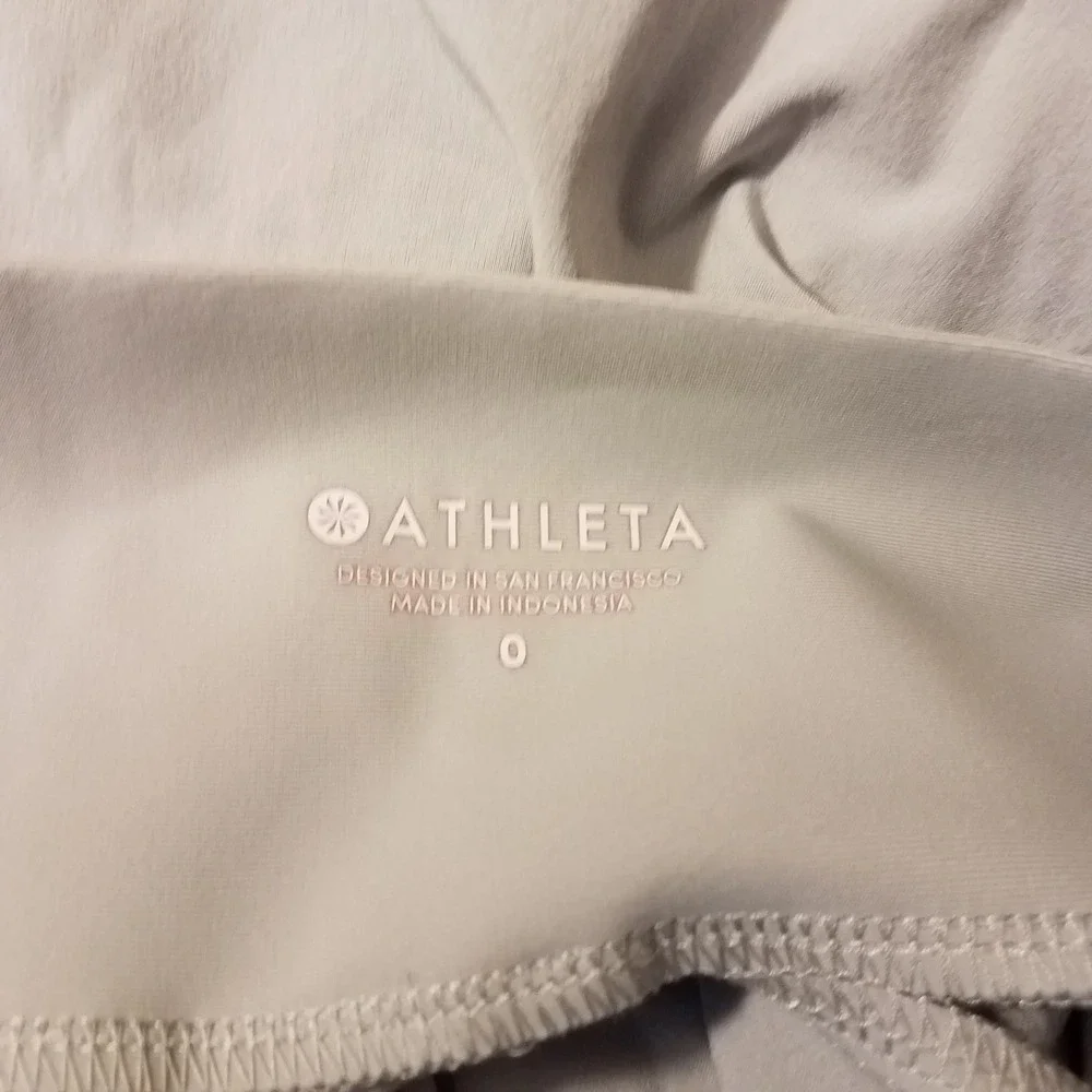 Athleta Sutton Jogger Pants size‎ 0 Cargo Athleisure Travel Light Gray 405713